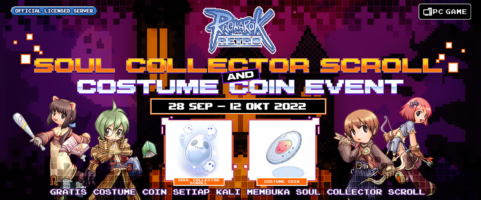 Ragnarok Retro Costume Coin Exchange (Soul Collector Scroll)